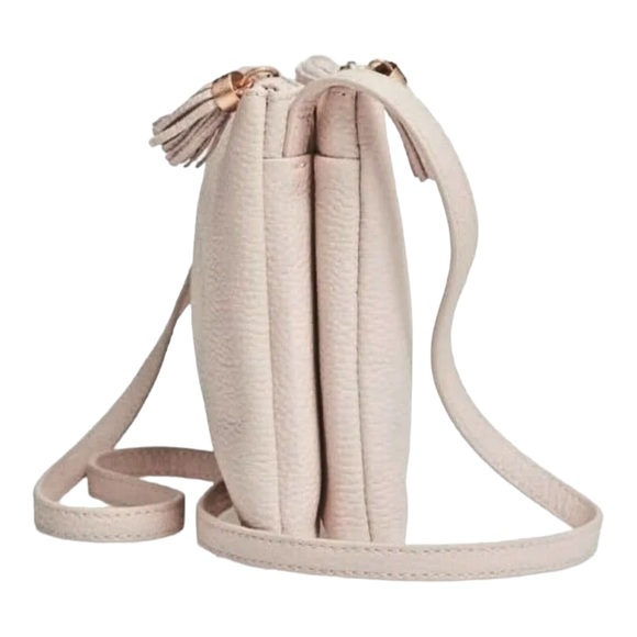 Ted Baker Ballet Pink and Rose Gold Maceyy Tassel Crossbody Bag - Picture 5 of 16